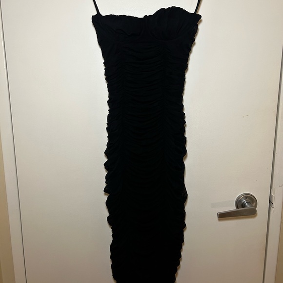 Babaton Strapless Midi Bodycon Dress - Picture 2 of 5
